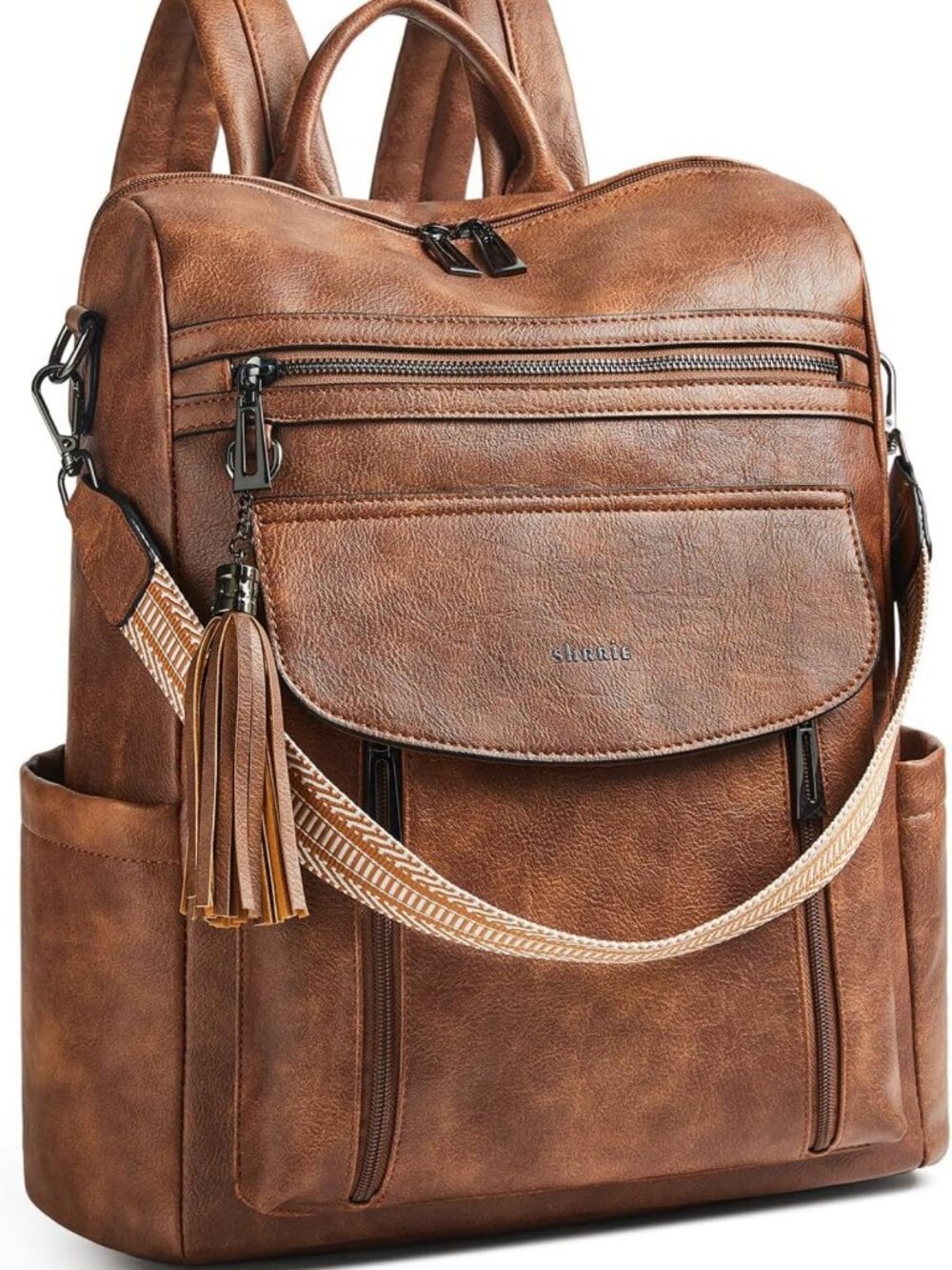 Stylish Water-Resistant Laptop Backpack for Women, 15.6" Travel Bag, Casual